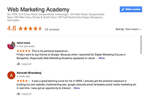 Web Marketing Academy Reviews